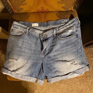 Gap Denim distressed shorts